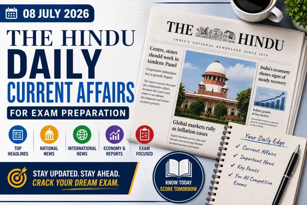 The Hindu Daily Current Affairs