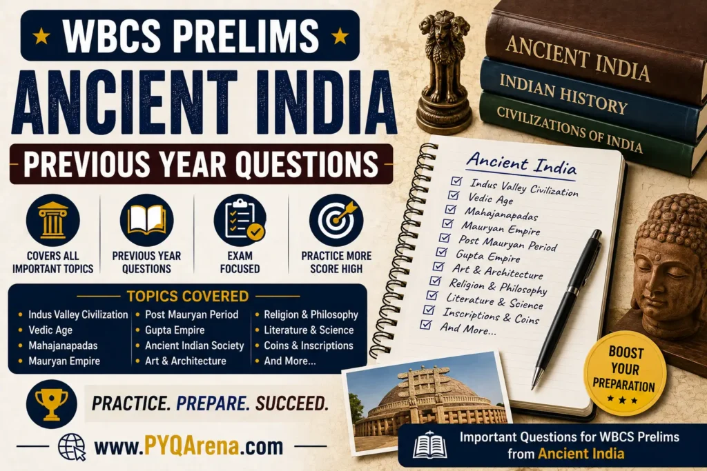 WBCS Prelims Ancient Indian History