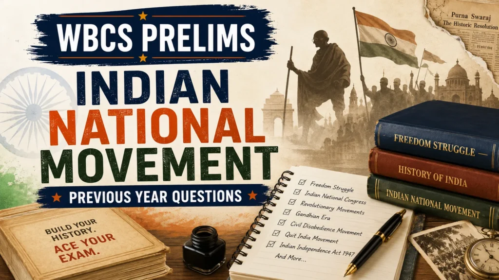 WBCS Prelims Indian National Movement