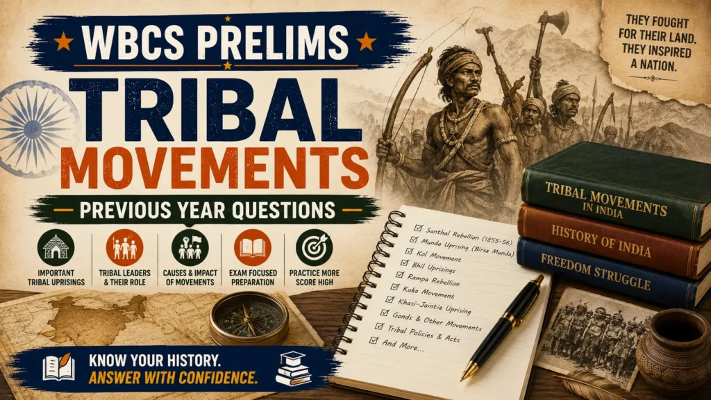 WBCS Prelims Tribal Movements