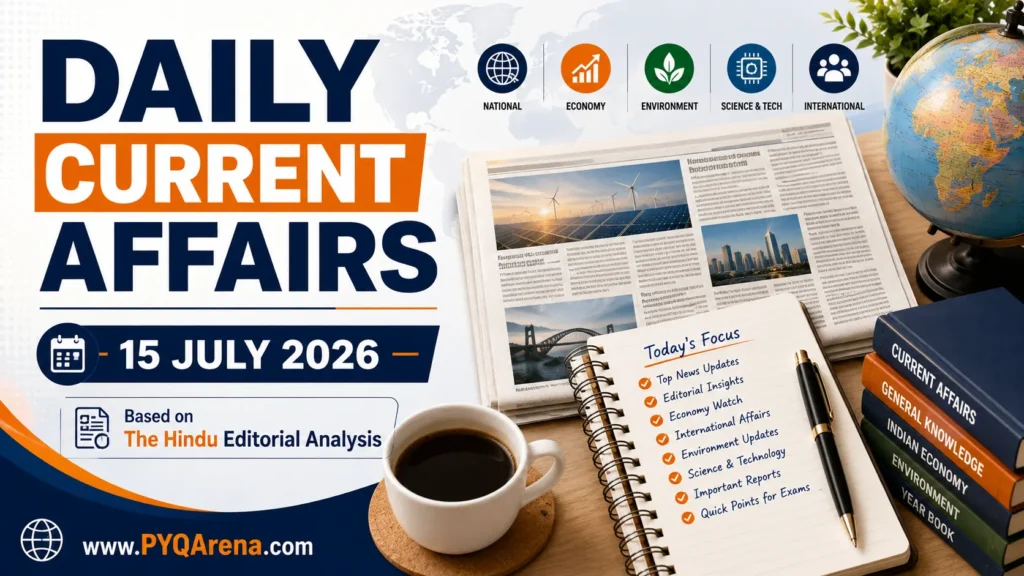 Daily Current Affairs from The Hindu for 15 July 2026