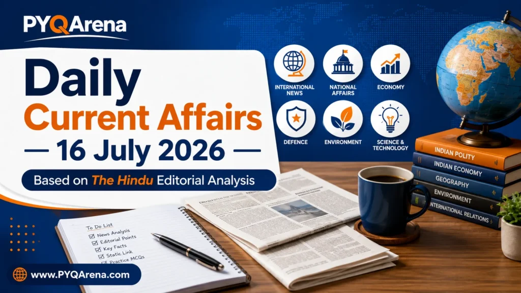 Daily Current Affairs from The Hindu for 16 July 2026