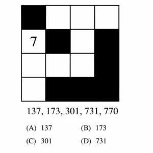 WBCS 2020 Reasoning Question 134