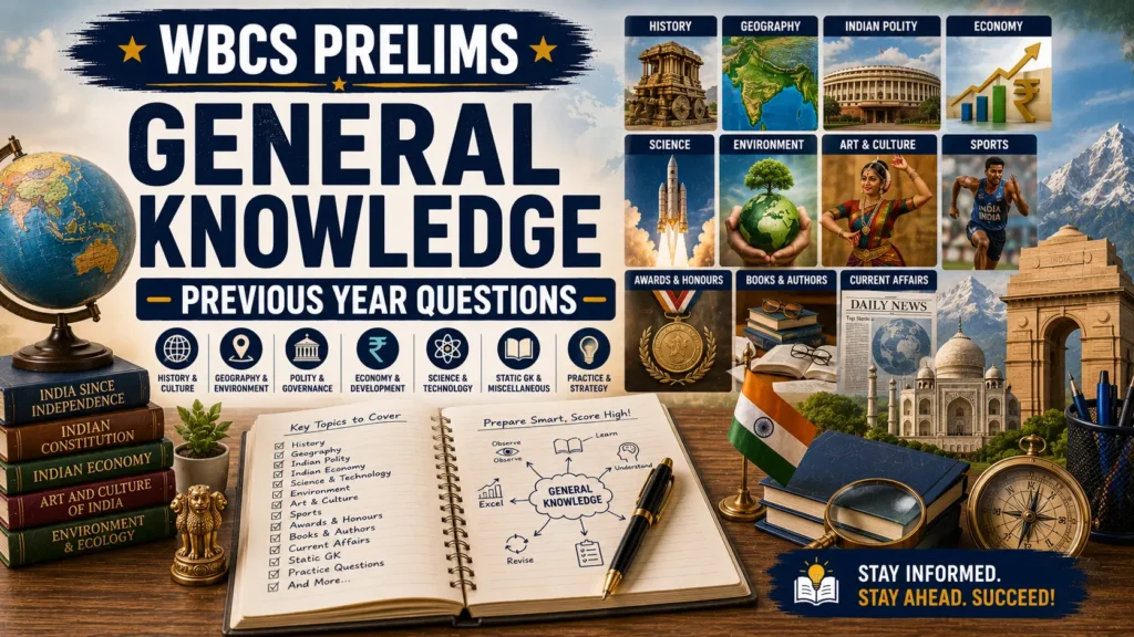 WBCS Prelims General Knowledge