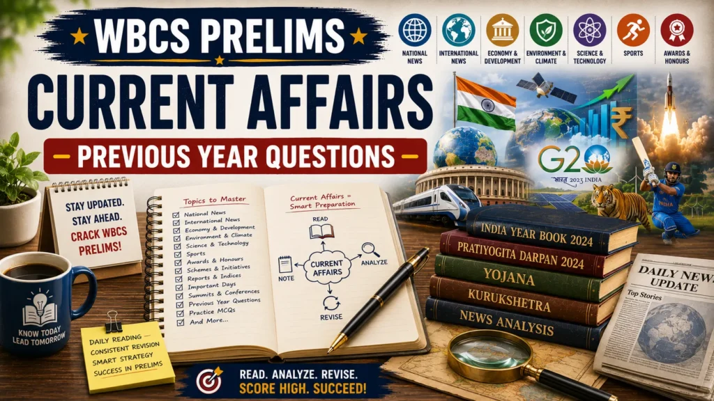 WBCS Prelims Current Affairs