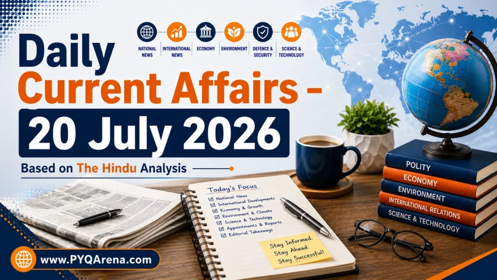 Daily Current Affairs from The Hindu for 20 July 2026