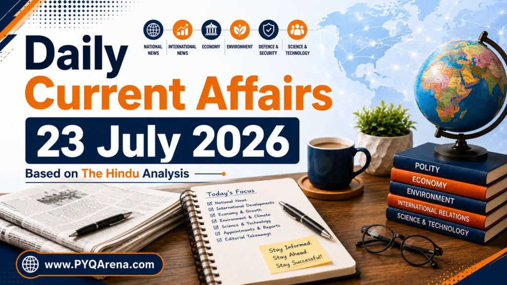 Daily Current Affairs from The Hindu for 23 July 2026