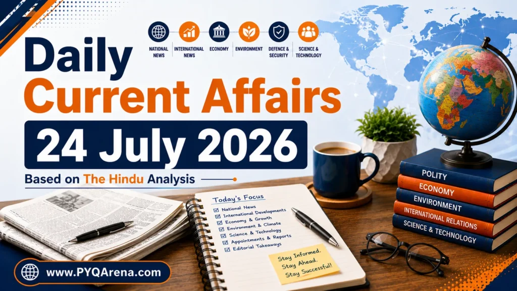 Daily Current Affairs from The Hindu for 24 July 2026