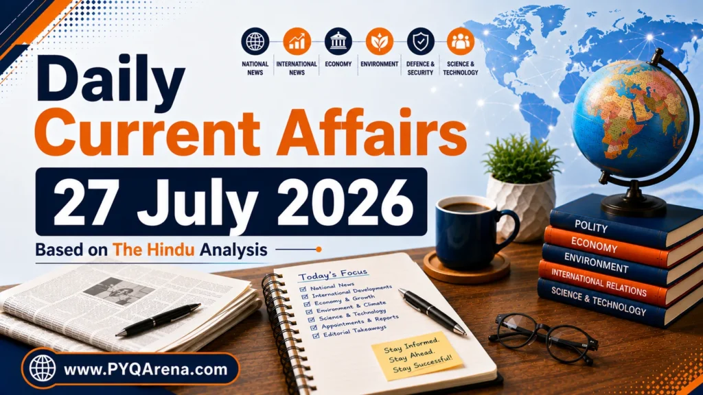 Daily Current Affairs from The Hindu for 27 July 2026