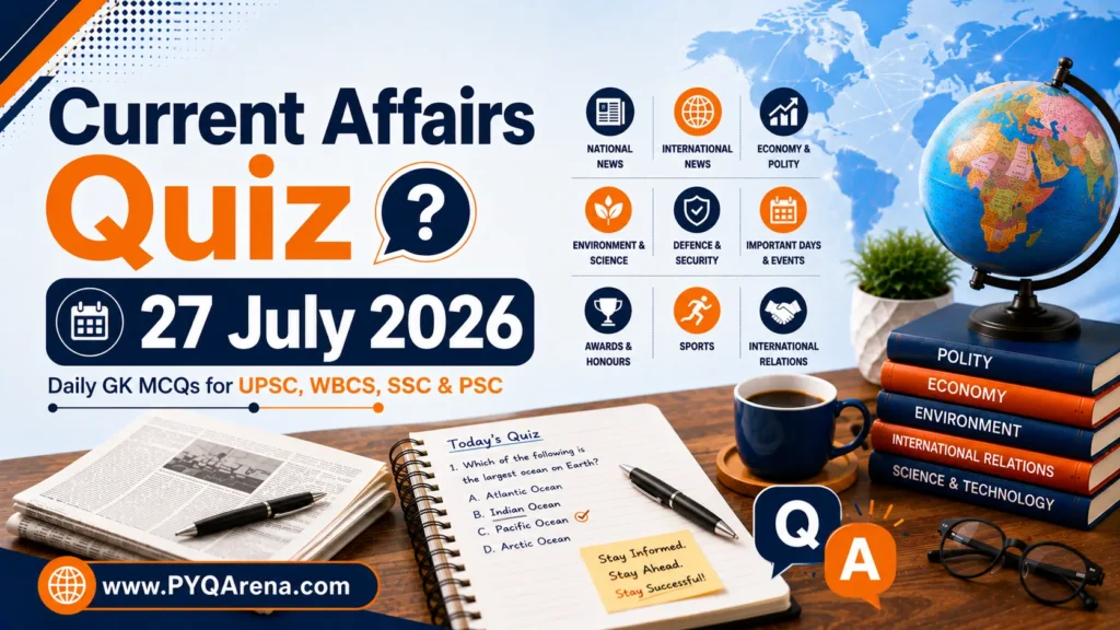 Current Affairs Quiz 27 July 202