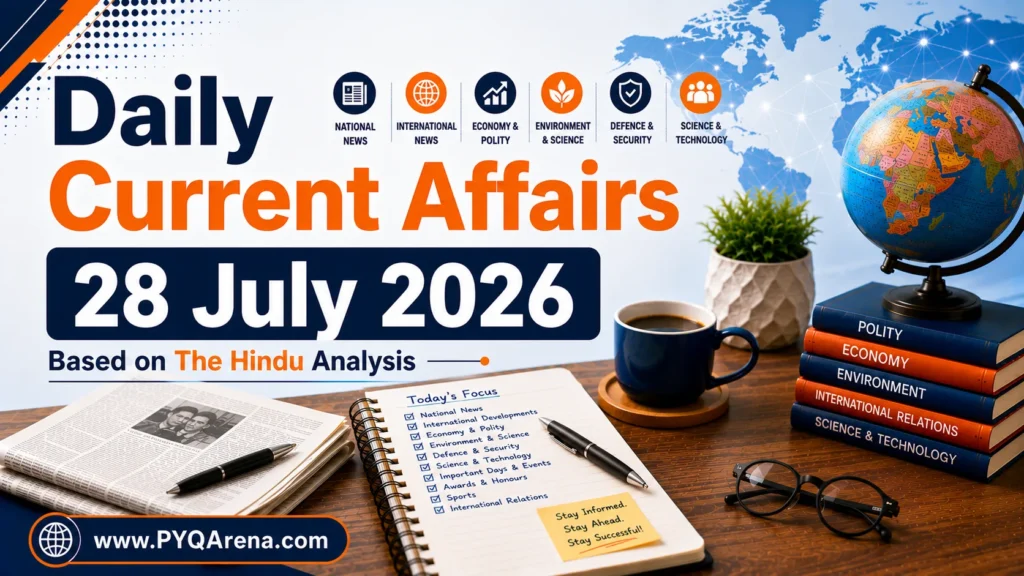 Current Affairs from The Hindu for 28 July 2026