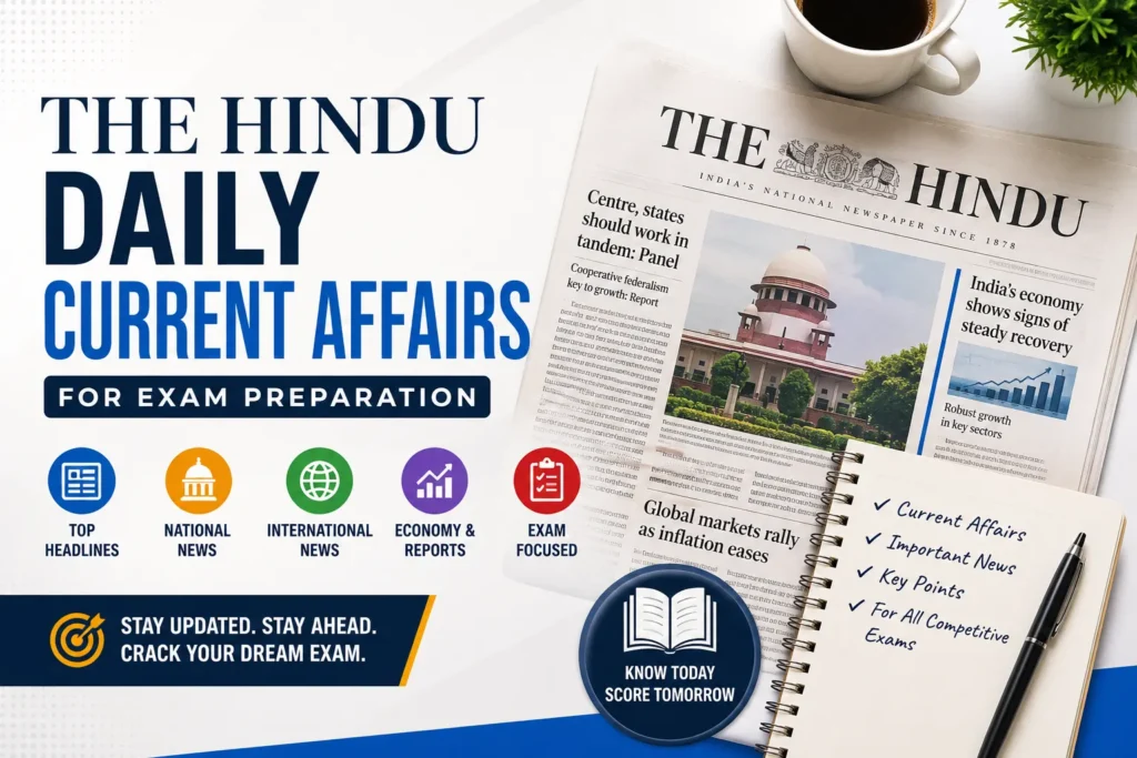 The Hindu Daily Current Affairs