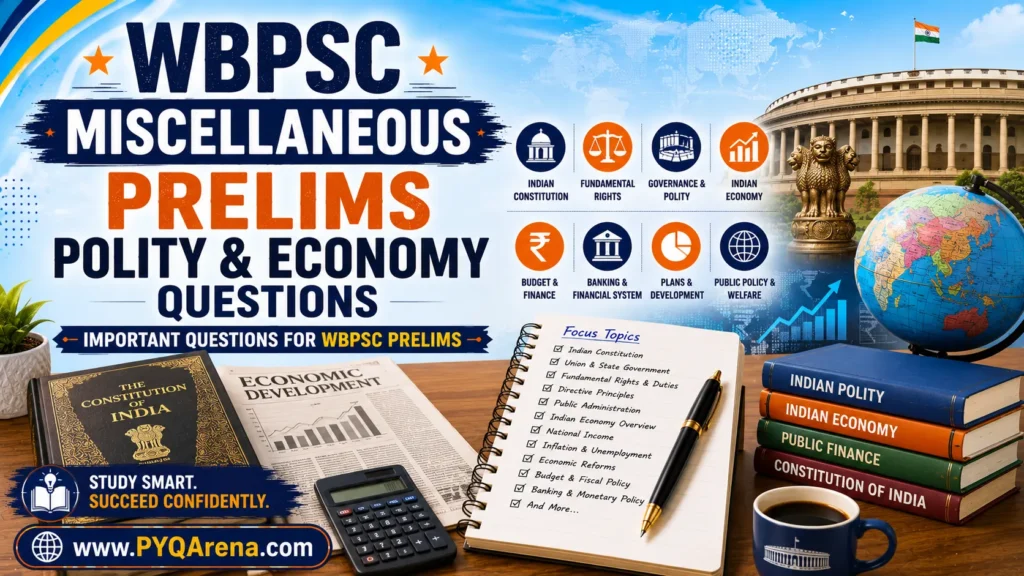 WBPSC Miscellaneous Prelims Polity Economy Questions