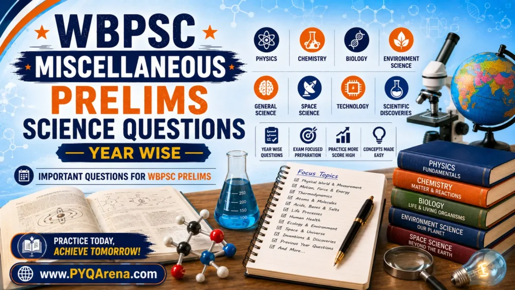 WBPSC Miscellaneous Prelims Science Questions