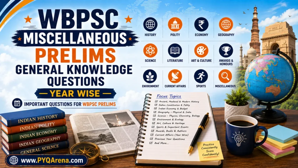 WBPSC Miscellaneous Prelims General Knowledge Questions