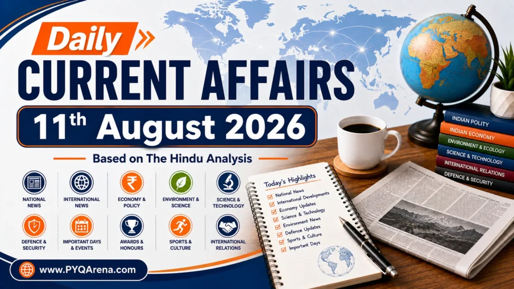 Current Affairs from The Hindu for 11th August 2026