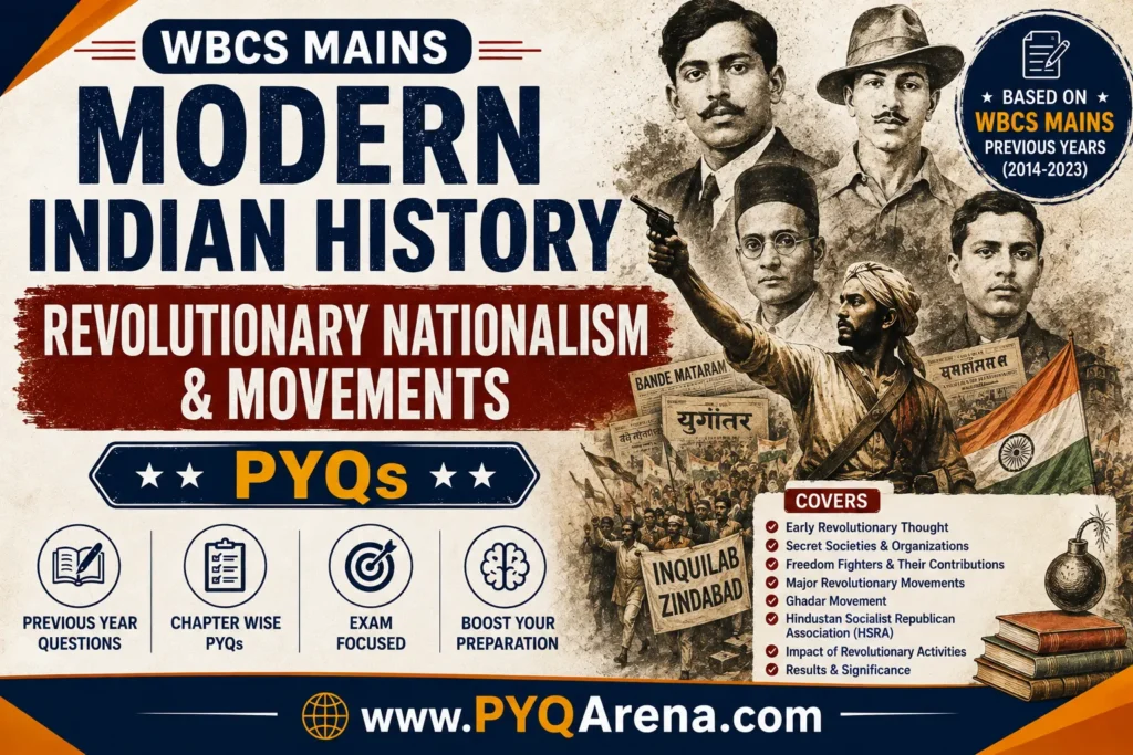 WBCS Mains Modern History Revolutionary Nationalism