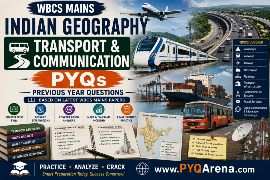 WBCS Mains Indian Geography Transport & Communication