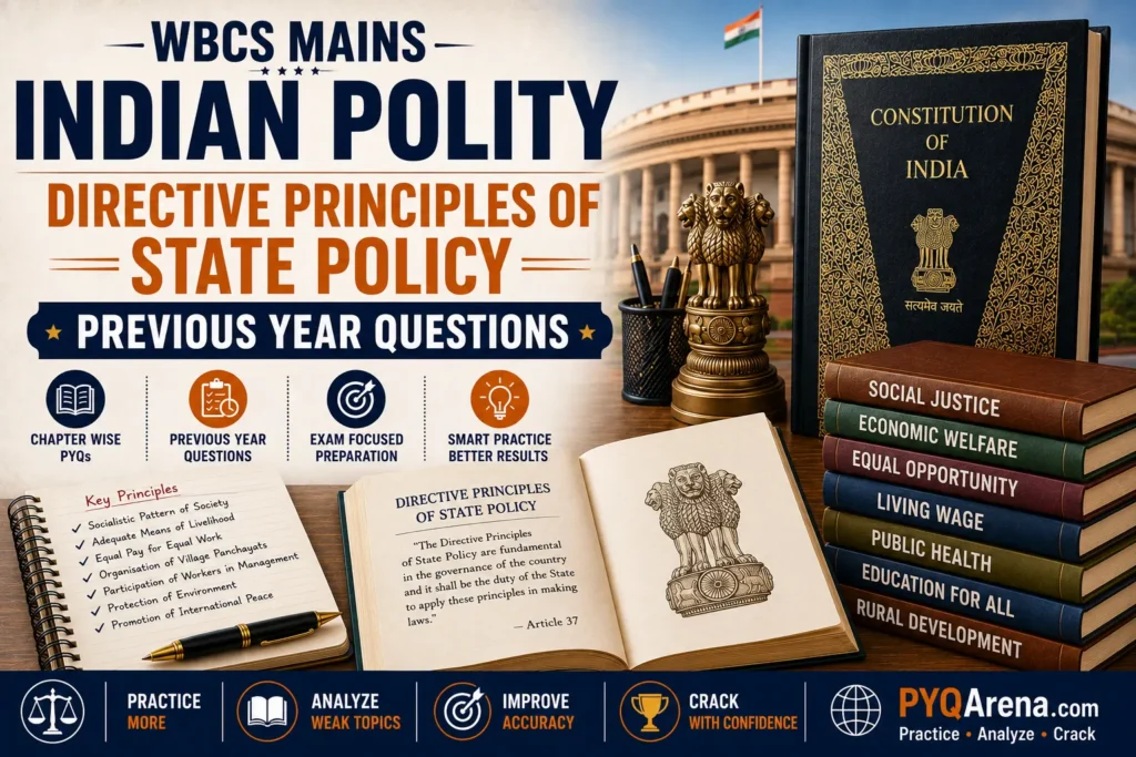 WBCS Mains Indian Polity DPSP PYQs