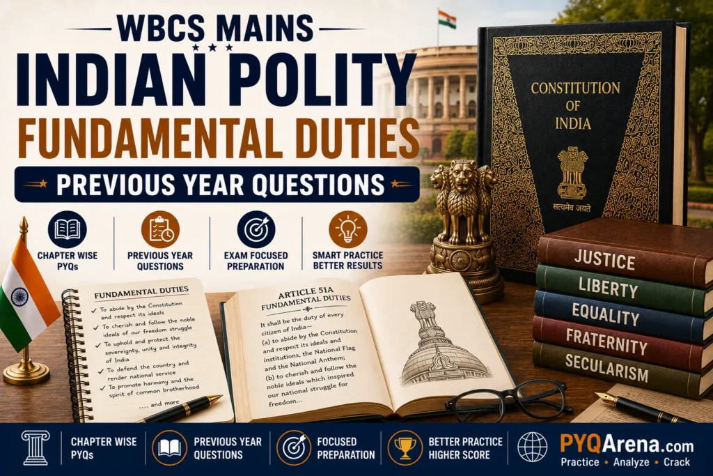 WBCS Mains Indian Polity Fundamental Duties PYQs