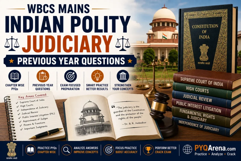 WBCS Mains Indian Polity Judiciary PYQs