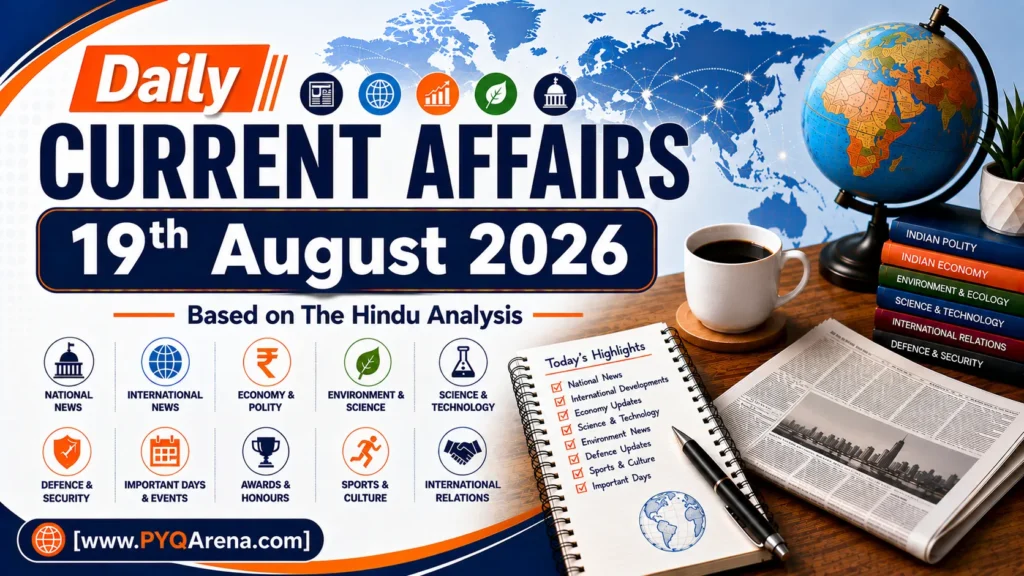 Daily Current Affairs from The Hindu for 19th August 2026