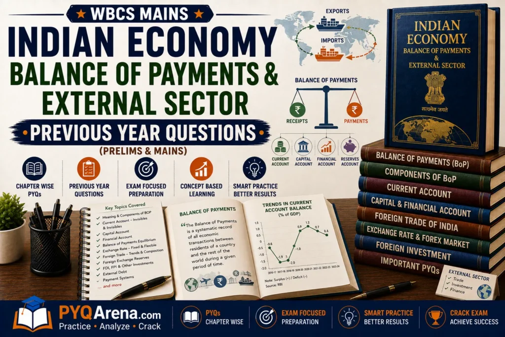 WBCS Mains Indian Economy Balance of Payments