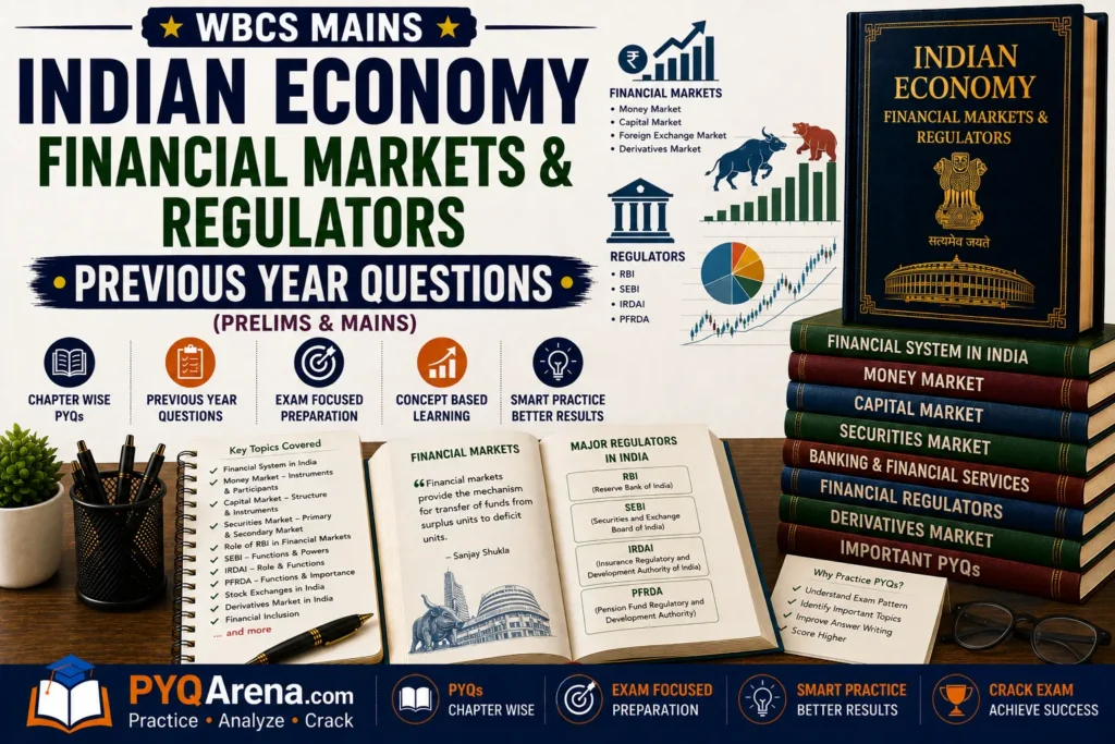 WBCS Mains Indian Economy Financial Markets