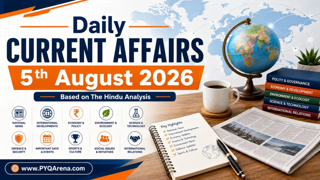 Current Affairs from The Hindu for 5th August 2026