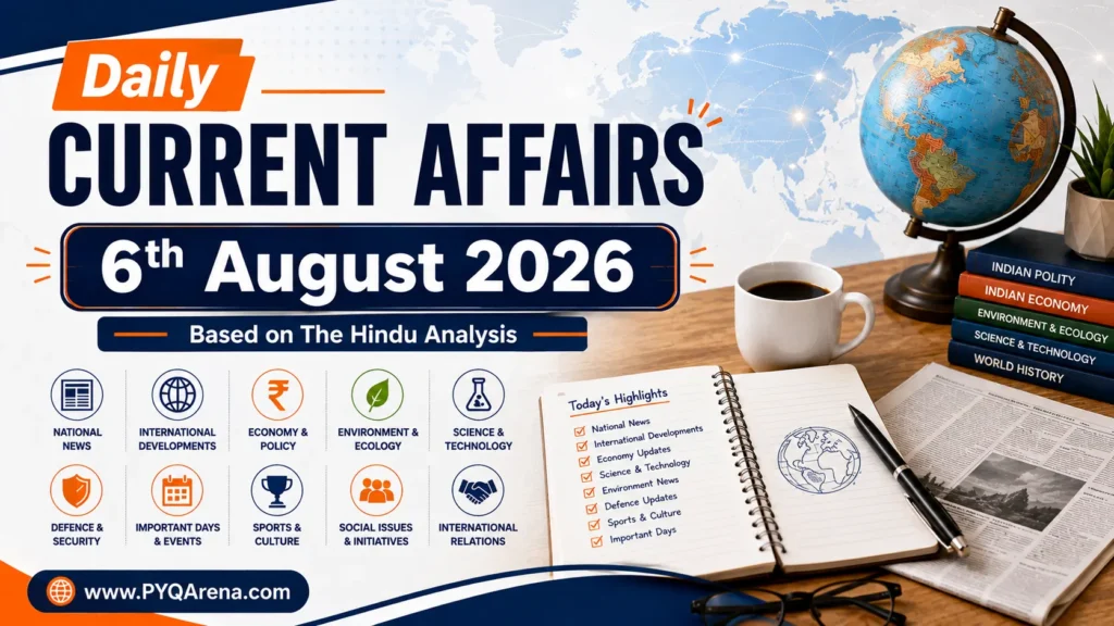 Current Affairs from The Hindu for 6th August 2026