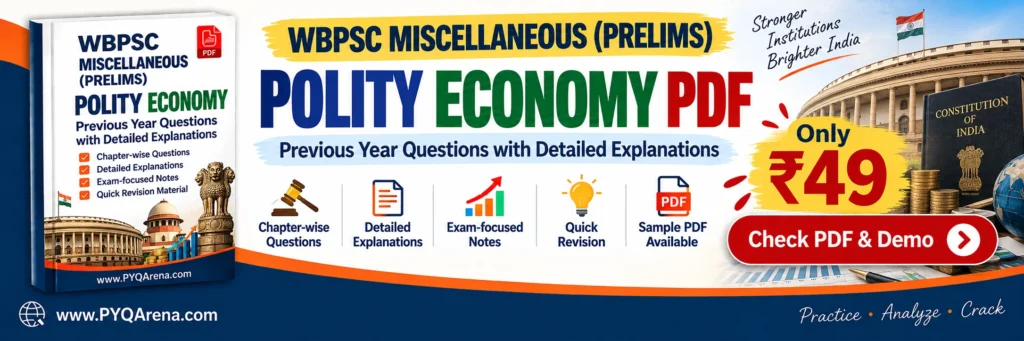 WBPSC Miscellaneous Prelims Polity Economy