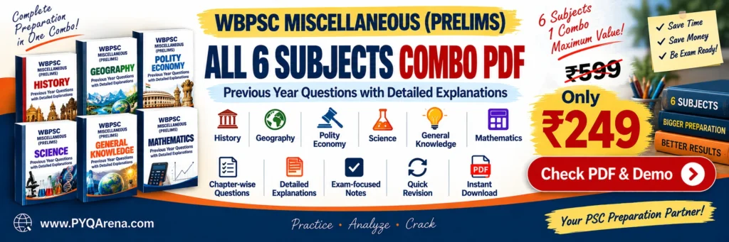 WBPSC Miscellaneous Prelims Previous Year Questions PDF