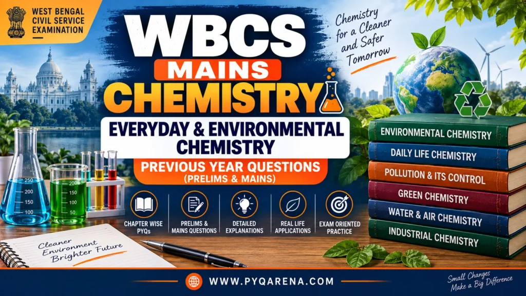 WBCS Mains Chemistry Everyday & Environmental Chemistry PYQs