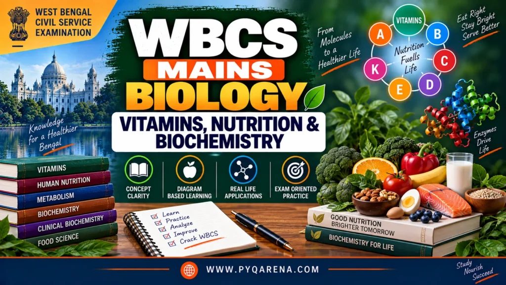 WBCS Mains Biology Vitamins, Nutrition & Biochemistry PYQs