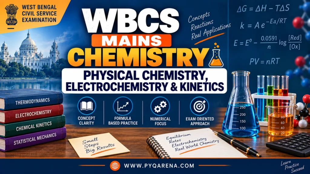 WBCS Mains Chemistry Physical Chemistry, Electrochemistry