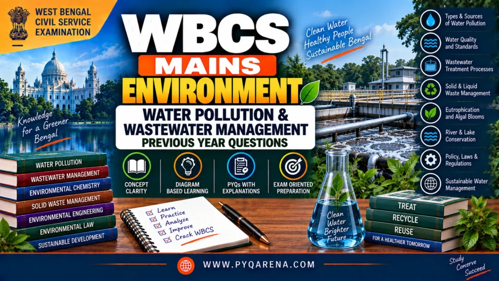 WBCS Mains Environment Water Pollution