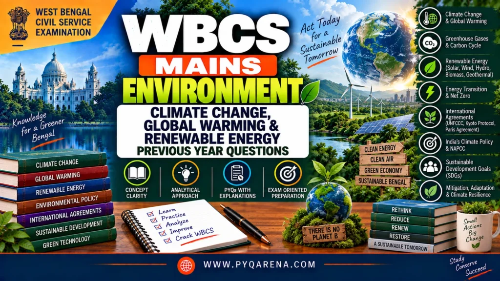 WBCS Mains Environment Climate Change, Global Warming
