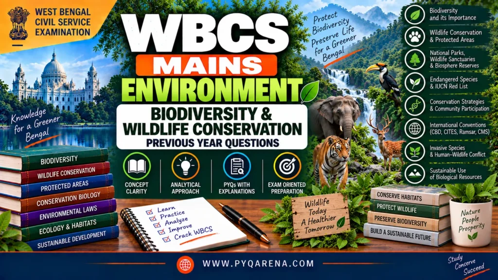WBCS Mains Environment Biodiversity & Wildlife Conservation