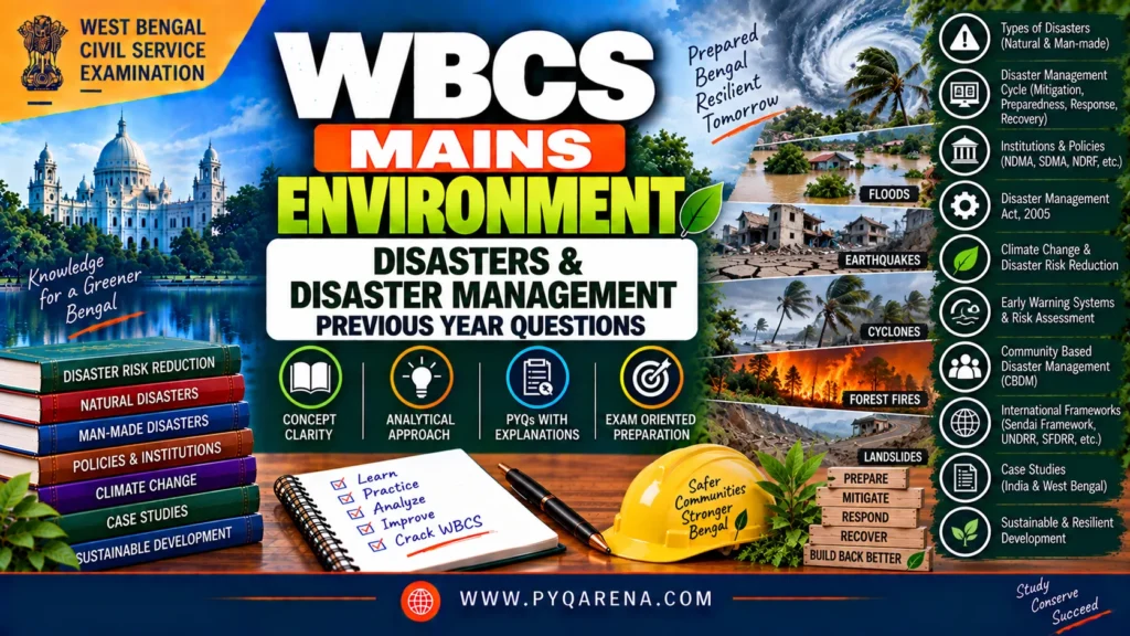 WBCS Mains Environment Disasters & Disaster Management