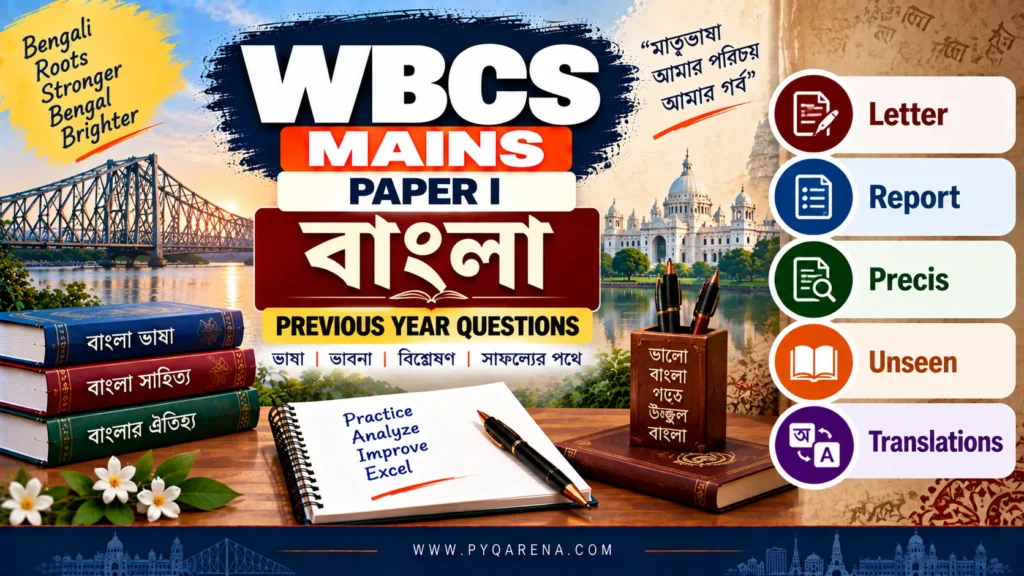 WBCS Mains Paper I Bengali Previous Year Questions