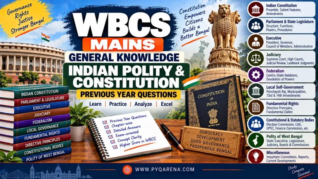 WBCS Mains General Knowledge Indian Polity & Constitution